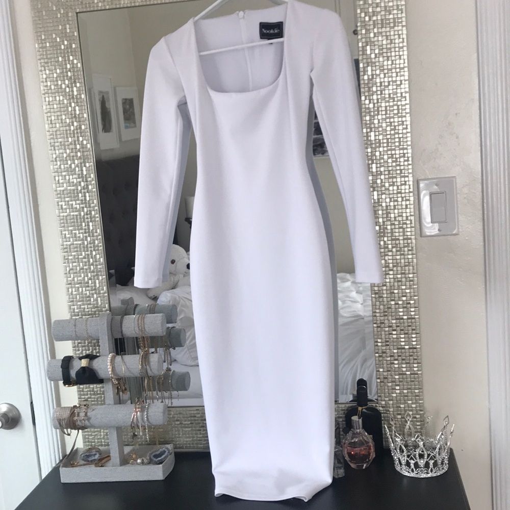 Nookie White scoop neck dress size xs